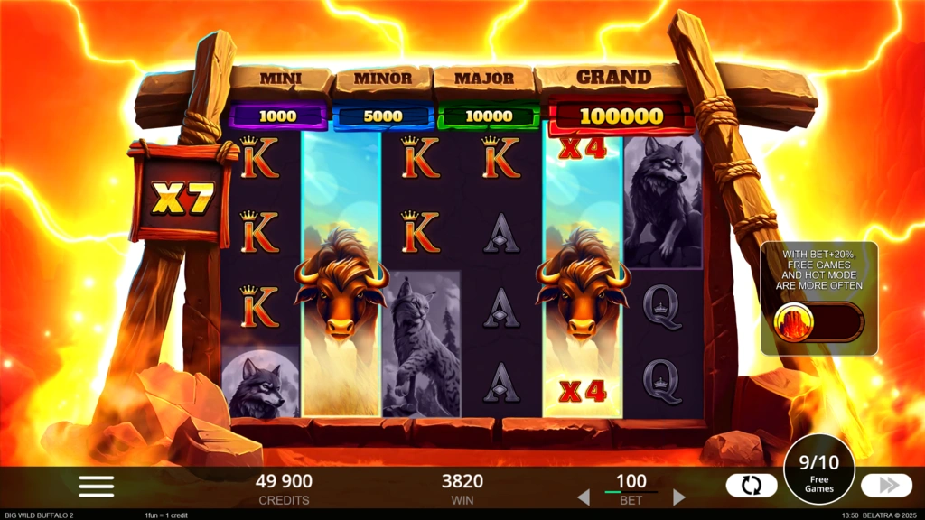 Big Wild Buffalo 2 - Free Spins Hot Mode